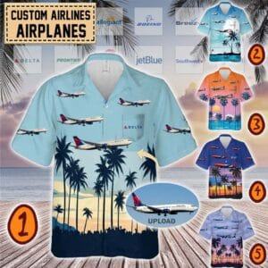 Custom US Airlines_Pocket Hawaiian Shirt Collection