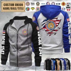 Custom Union Local_Raglan Zip Hoodie V2