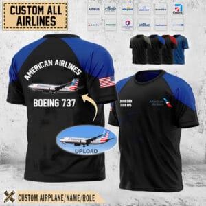 Custom US Airlines_AOP Tshirt