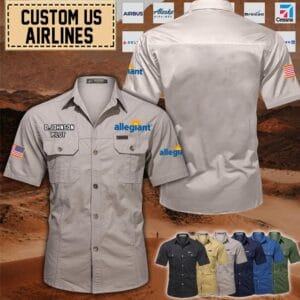 Custom Allegiant Air_Cotton Cargo Airplane Shirt