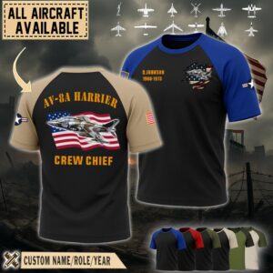 AV-8A Harrier AV8A_Raglan Tshirt