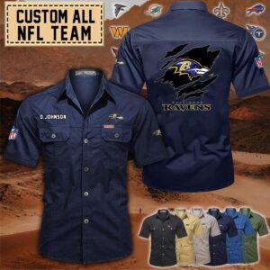 Baltimore Ravens_Cotton Cargo Shirts