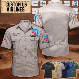 Custom Cessna_Cotton Cargo Airplane Shirt