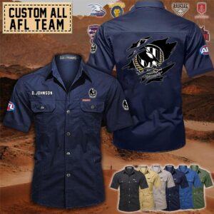 Collingwood Magpies_Cotton Cargo Shirts