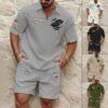 Custom US Airlines_Quarter Zip Polo & Short
