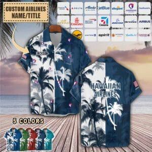 Custom US Airlines_Pocket Hawaiian Shirt