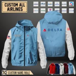 Custom US Airlines_Windbreaker Jackets