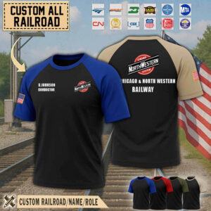 Custom US Railroad_Raglan Tshirt