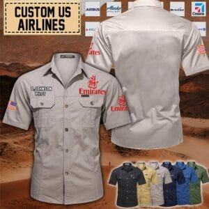 Custom Emirates_Cotton Cargo Airplane Shirt