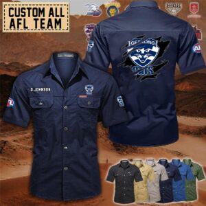 Geelong Cats_Cotton Cargo Shirts