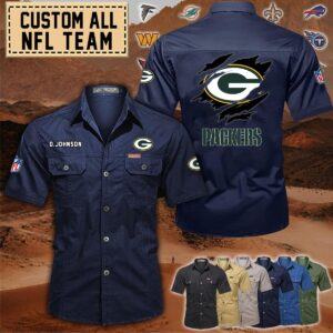 Green Bay Packers_Cotton Cargo Shirts