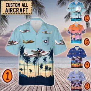 Grumman G-73 Mallard G73_Pocket Hawaiian Shirt