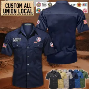 Custom Ironworkers Union _Cotton Cargo Shirts