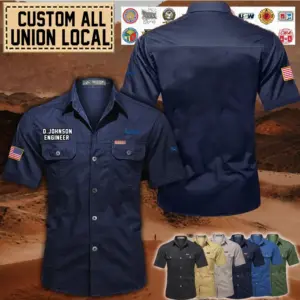 Custom IUE-CWA Union _Cotton Cargo Shirts