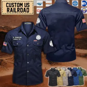 Custom Maryland & Pennsylvania railroad Railroad_Cotton Cargo Shirts
