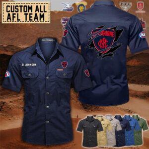 Melbourne Demons_Cotton Cargo Shirts