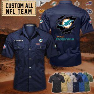 Miami Dolphins_Cotton Cargo Shirts