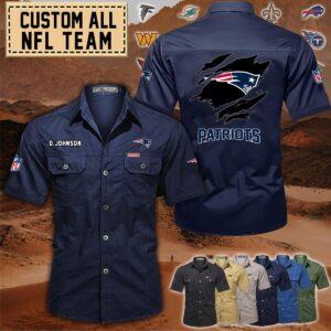 New England Patriots_Cotton Cargo Shirts