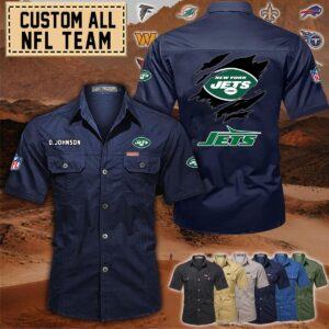 New York Jets_Cotton Cargo Shirts