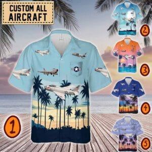 North American FJ-4 Fury FJ4_Pocket Hawaiian Shirt