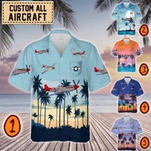 P-51 Mustang P51_Pocket Hawaiian Shirt