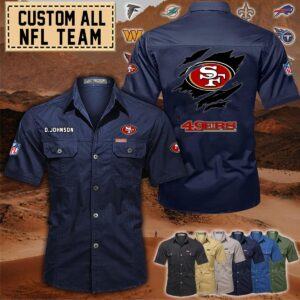 San Francisco 49ers_Cotton Cargo Shirts