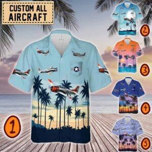 T-28 Trojan T28_Pocket Hawaiian Shirt