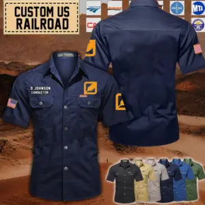 Custom Western Pacific Railroad Railroad_Cotton Cargo Shirts