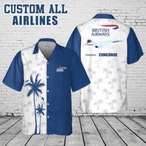 Custom British Airlines_Pocket Hawaiian Shirt