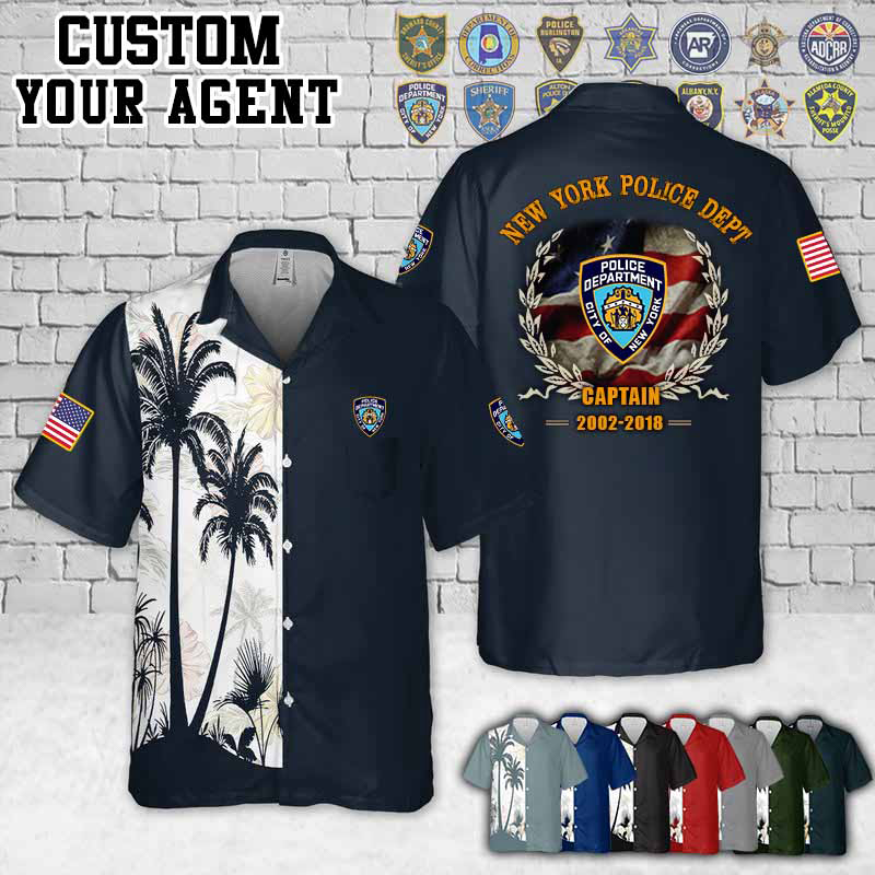 Custom US Law Enforcement_Laurel Pocket Hawaiian Shirt