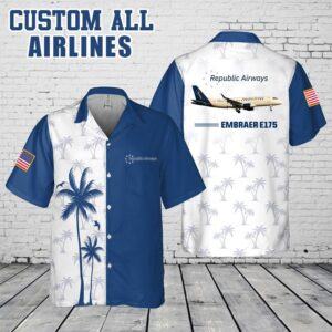 Custom republic Airways_Pocket Hawaiian Shirt