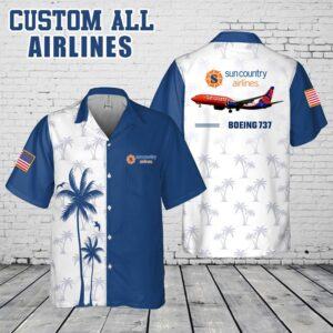 Custom Sun Country Airlines_Pocket Hawaiian Shirt