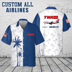 Custom Trans World _Pocket Hawaiian Shirt